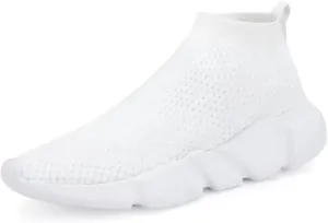 YAVY Kids Sneakers for Boys Tennis Shoes Girls Sock Sneakers for Kids Slip on Shoes Breathable high top Athletic Lightweight Walking Running Shoes