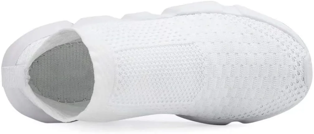 YAVY Kids Sneakers for Boys Tennis Shoes Girls Sock Sneakers for Kids Slip on Shoes Breathable high top Athletic Lightweight Walking Running Shoes
