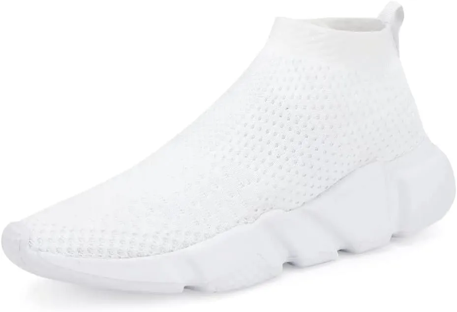 YAVY Kids Sneakers for Boys Tennis Shoes Girls Sock Sneakers for Kids Slip on Shoes Breathable high top Athletic Lightweight Walking Running Shoes