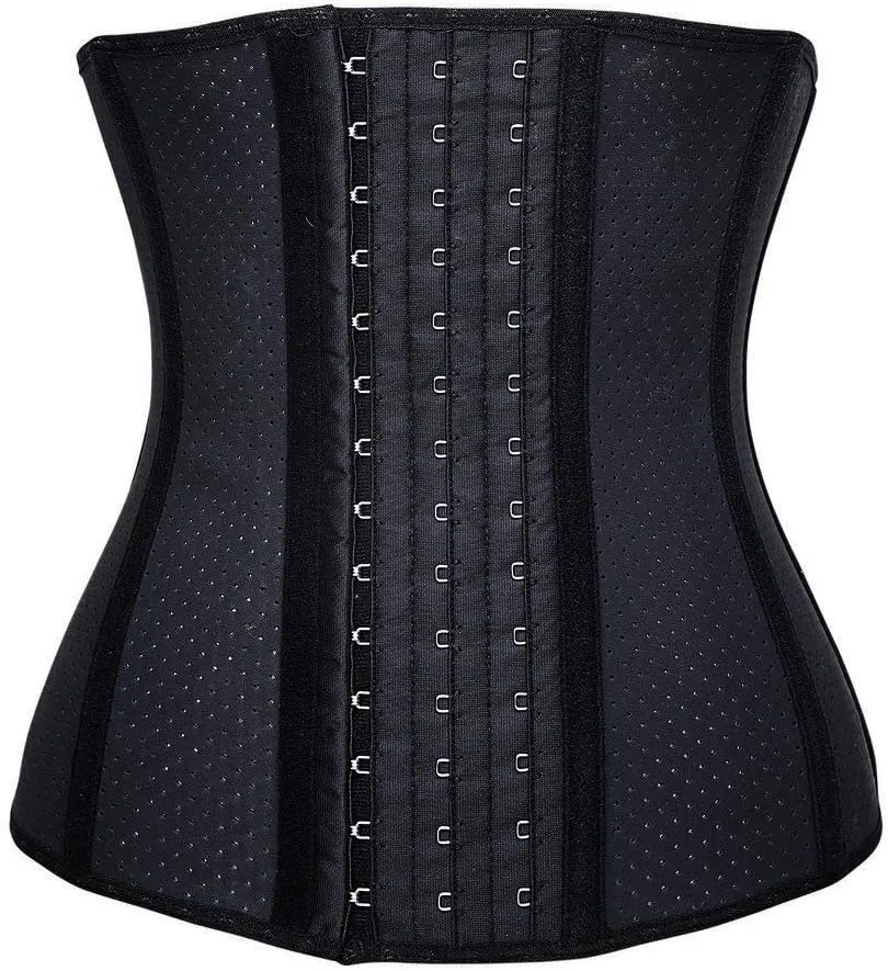 YIANNA Waist Trainer for Women Latex Underbust Waist Cincher Corset Sport Girdle Hourglass Body Shaper