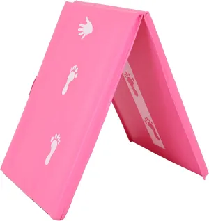 Z Athletic Kids Balance Beam and Cartwheel Trainer Folding Mat for Gymnastics and Tumbling