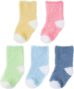 Zando Toddler Fuzzy Socks Baby Soft Slipper Socks for Kids Winter Socks Comfy Fluffy Socks for Girls Christmas Socks