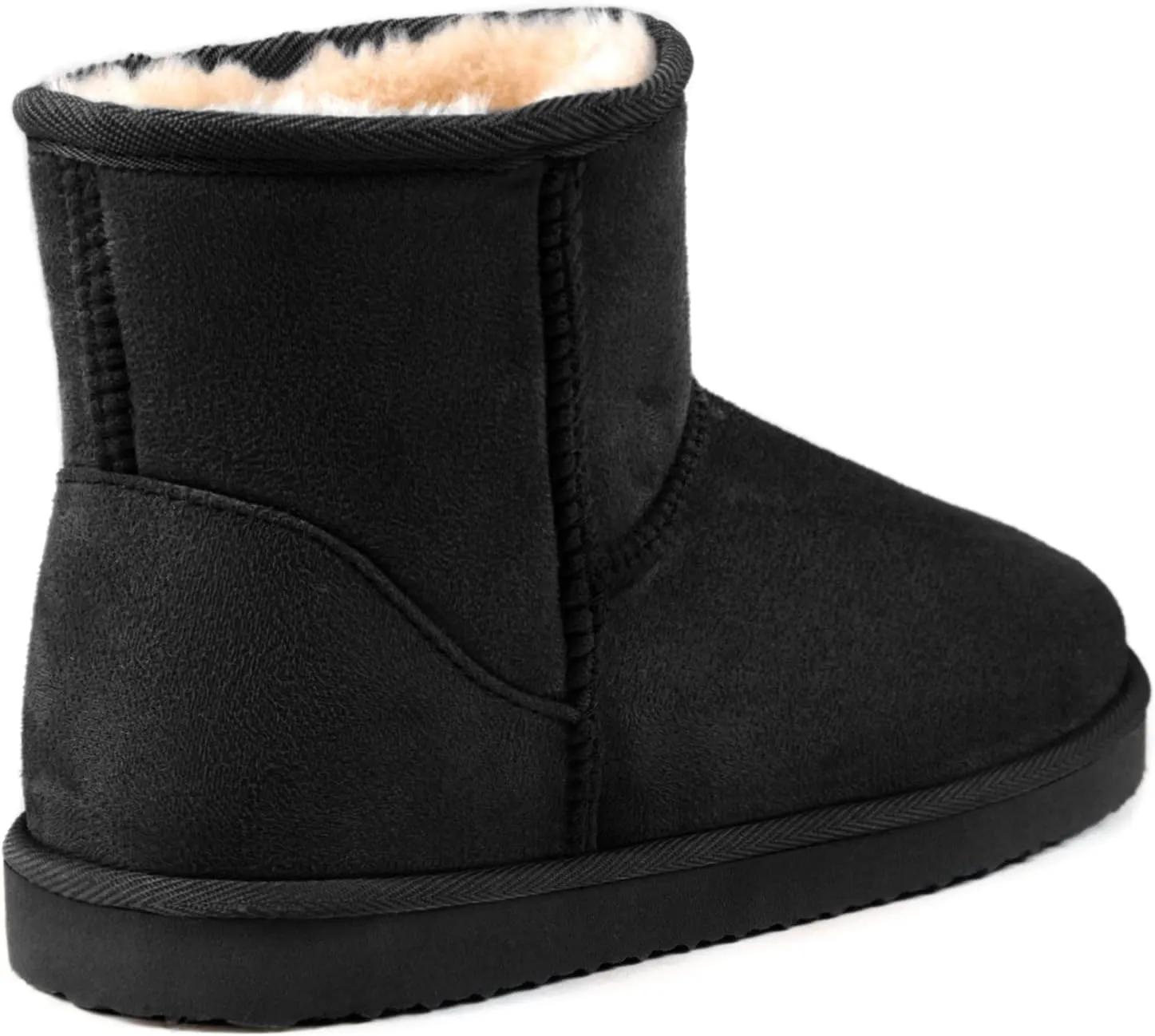 Zizor Women's Cozy Short Bootie Slippers, Winter Warm Hard Bottom House Shoes with Fuzzy Lining