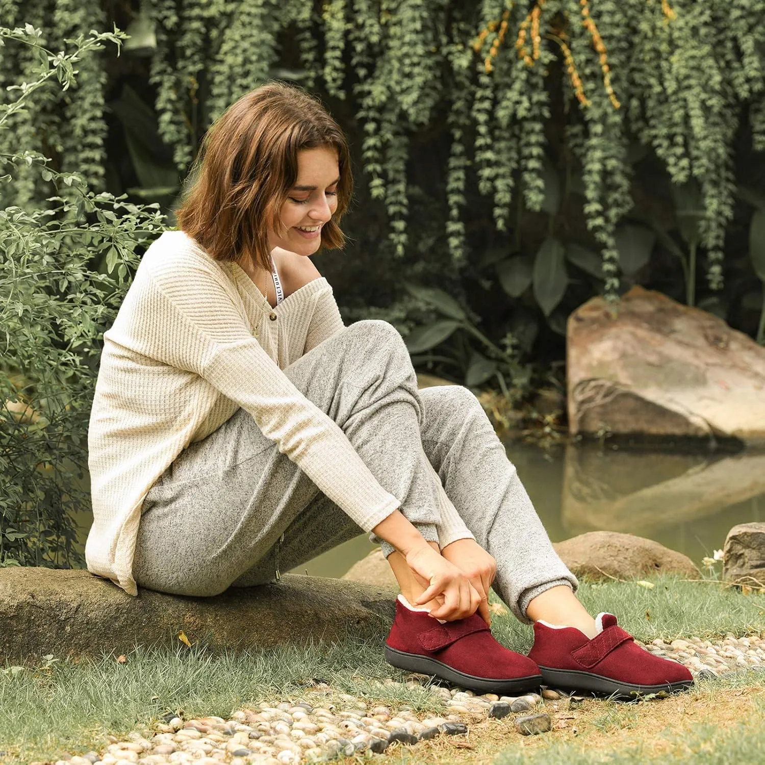 Zizor Women's Ivy Adjustable House Shoes Indoor Outdoor