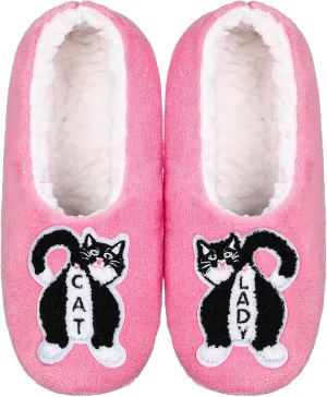 ZYZX Cat Slipper Socks for Women Winter Cozy Soft Warm Funny Cute Slippers Non Slip Sherpa Lining Indoor Fuzzy Socks with Grippers Gifts Slippers